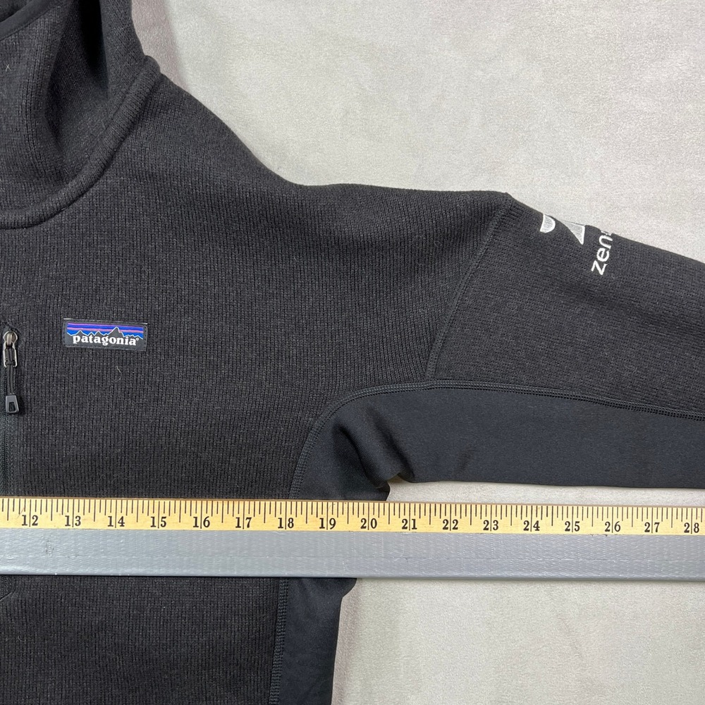 Patagonia Better Sweater Hoody Women L Black Full Zip Fleece Jacket Company Logo - Picture 4 of 9